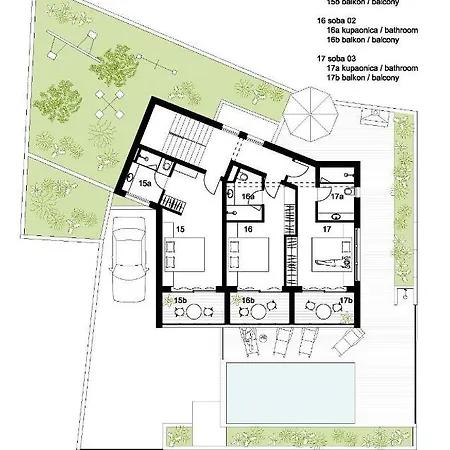 New Mountainside W Pool + Stunning Sea View Вілла Макарська