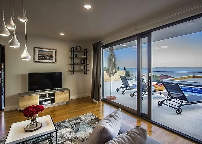 New Mountainside W Pool + Stunning Sea View Μακάρσκα